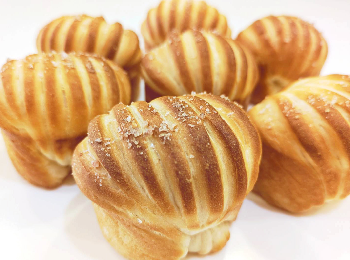 米粉のウールロール塩パン